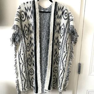INDEX Patterned Eyelash Cardigan